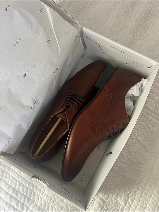 Aldo Other - ALDO Men's Chestnut Brown Leather Dress shoes